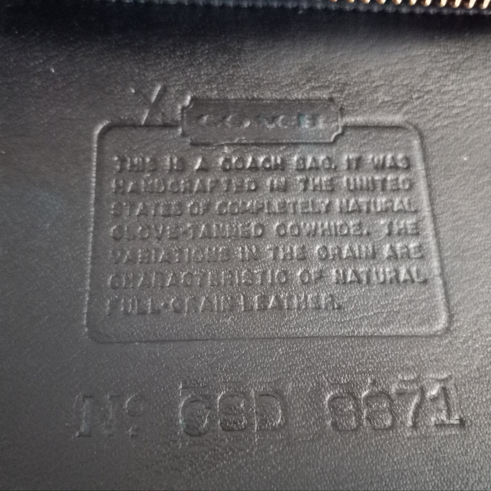 Coach Vintage Beaumont Satchel/Crossbody #9871, Navy Blue - Picture 12 of 16